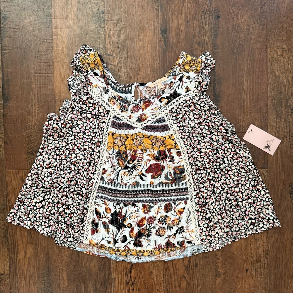 CULT OF DESIGN boho swing - top, size M, NWT